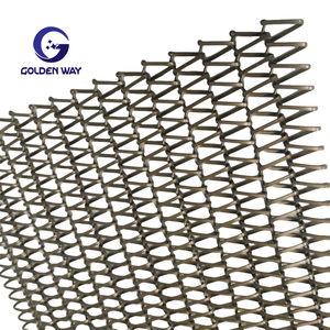 Nhà máy trực tiếp supplyfood lớp thép không gỉ xoắn ốc lưới dây lưới băng tải vành đai tùy chỉnh uốn cắt chế biến - Product Image 1