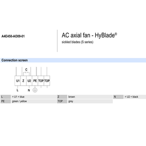 พัดลมแกน ebmpapst รุ่น A4E450-AO09-01 ขนาด 450 มม. กำลังไฟ 650 วัตต์ แรงดันไฟฟ้า 230 โวลต์ AC พัดลมไฟฟ้า พัดลมปรับอากาศ พัดลมระบายความร้อนแบบแกน พัดลมสำหรับเครื่องทำความเย็น - Product Image 4