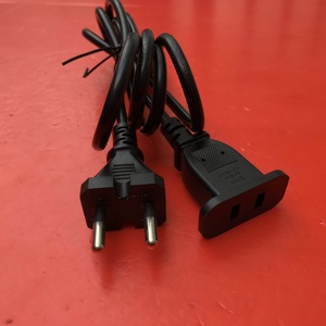 Cable de Alimentación Negro de 1.2m ENEC KEMA 250V 16A Eu HO5VVH2-F 2x1.0mm2 - Product Image 2
