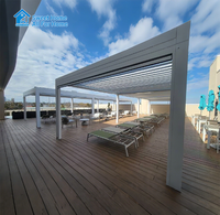 Pergola de jardin moderne bioclimatique motorisée en aluminium à lames orientables Sweet Home – Qualité supérieure, étanche, installation facile, abri d'été
