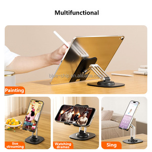 Universal 360 Rotating <strong>Table</strong> Metal Desktop <strong>Lazy</strong> Portable Mobile <strong>Phone</strong> Holder for Your Foldable Desk Stand <strong>Table</strong> 360 <strong>Phone</strong> Holder - Product Image 4