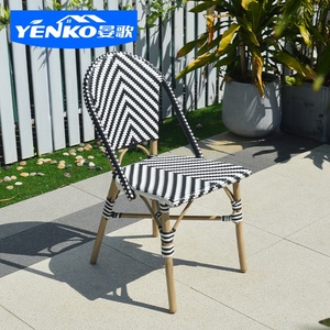 Chaise <span class=keywords><strong>de</strong></span> salle à manger en rotin osier bistro meubles en rotin en résine osier ensemble <span class=keywords><strong>de</strong></span> table à manger pour café et restaurant meubles <span class=keywords><strong>de</strong></span> <span class=keywords><strong>jardin</strong></span> patio - Product Image 4