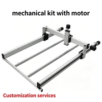 Kit de cadre mécanique CNC 1500x1500mm avec 4 moteurs NEMA23 / 4 axes / 2,45 N.m pour routeur / graveur