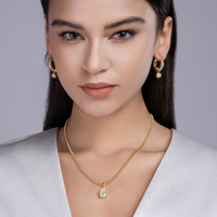 Chaîne en Moissanite Poire 9*13mm Argent Sterling 925 VVS D Or Couleur GRA Certifié Moissanite Bijoux Pendentif Collier