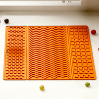 Nouveau tapis de table carré classique grand format, imperméable, antidérapant, multi-usage, en silicone écologique, durable, isolant thermique
