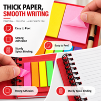 Carnet à spirale personnalisé avec notes adhésives et stylo – Ensemble de papeterie de bureau portable – Cadeau – Fabricant OEM avec logo personnalisé
