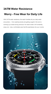 Reloj Inteligente HD8C <span class=keywords><strong>8</strong></span> Classic con Monitoreo de Salud 24/7, Rastreador de Actividad Física, Bisel Giratorio, Pantalla TFT, Llamadas por BT, Resistente al Agua 3ATM - Product Image 4