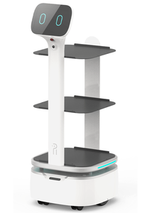 Robot de livraison de nourriture intelligent Robint avec plateau à 3-4 niveaux et capacité de charge de 15 kg, recharge automatique pour robot de restaurant - Product Image 4