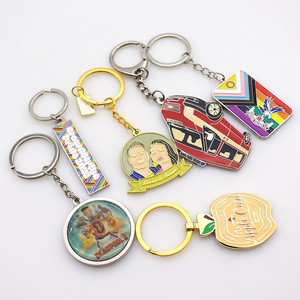 Tùy chỉnh <span class=keywords><strong>Keychain</strong></span> Kẽm hợp kim mềm men logo kim loại <span class=keywords><strong>Keychain</strong></span> bán buôn kim loại Keyring - Product Image 4