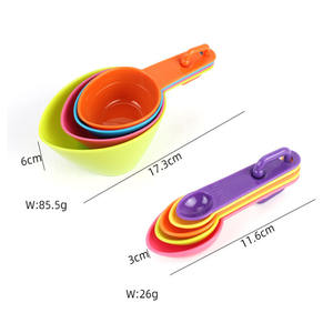 Juego de cocina de 6 piezas de silicona colorida, bonita comida Digital inteligente, cuchara medidora de 1 gramo y 60ml con báscula para uso doméstico - Product Image 4