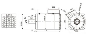 Moteur de broche AC haute performance certifié CE, 130 kW, 1500 tr/min, 1700, pour routeur et fraisage de métaux - Product Image 1