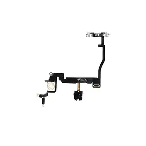 Original Power Button Switch On/ OFF Flex Cable with Metal Plate Replacement for Iphone6S 7 8 Plus X Xs Xr 11 12 13 14 Pro Max