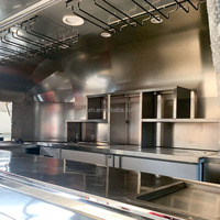 Petit bar mobile de 2 étages jaune clair entièrement équipé Coffee Van Cart Fast Food Trailer Caravan Export for Sale Canada