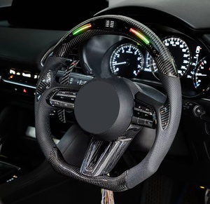 Volante con Display LED in fibra di carbonio per <span class=keywords><strong>Mazda</strong></span> <span class=keywords><strong>3</strong></span> 6 BK BL BM BP GG GH GJ GL 2004-aggiornamento 2024 - Product Image 2