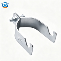 Collier de serrage deux pièces UTT8001 électrogalvanisé pour suspension de tuyaux et installation de profilés en acier