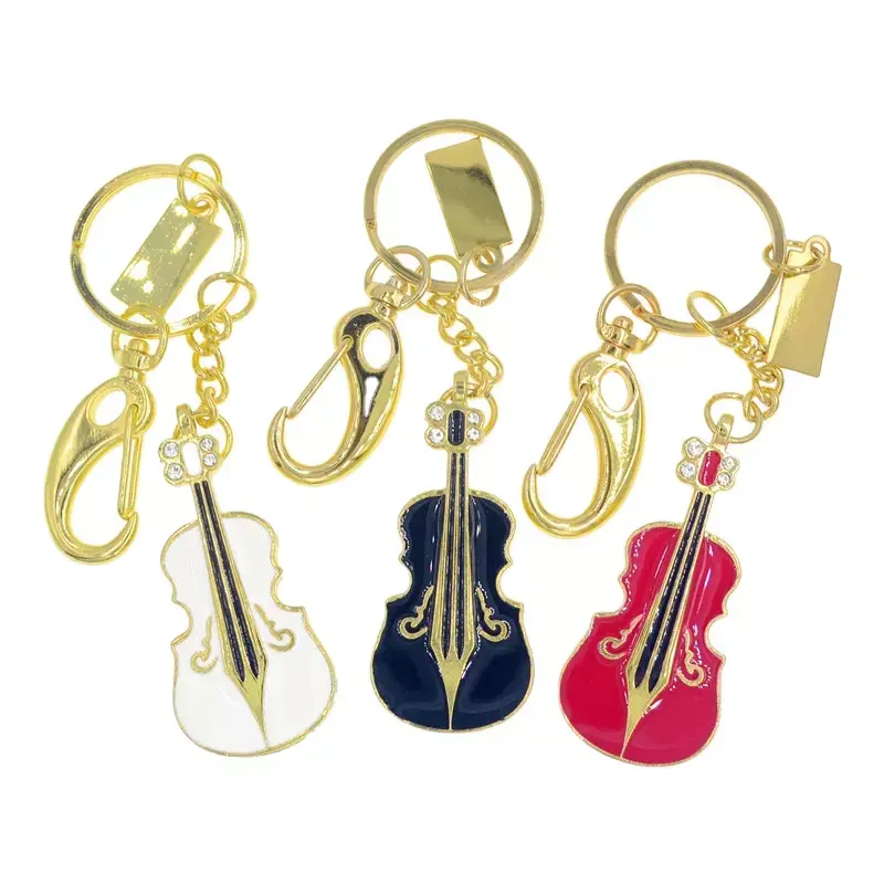 Pen Drive Bentuk Gitar Kristal 4GB 8GB 16GB 32GB 64GB 128GB USB 2.0 Stik Memori USB Flash Drive