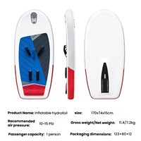 Planche de Wing Foil Gonflable Durable en Drop-Stitch, Portable, pour Hydrofoil et Sports Nautiques (SUP Foiling), Fabriquée en Chine