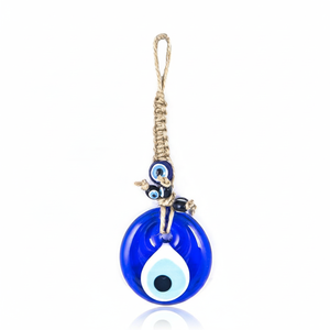 De mimbre tejido de vidrio mal de ojo y de plástico pequeño mal de ojo de colgante de pared ornamento de turquía - Product Image 2