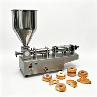 Machine semi-automatique de gros pour cupcakes, petit équipement de remplissage de macarons et de chocolat, machine à garnir de crème fraîche en acier inoxydable