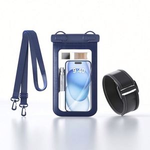 Étui de téléphone étanche grande capacité en PVC+ABS pour ceinture de sport, protection jusqu'à 30m de profondeur, sac d'extérieur transfrontalier avec fonctionnalités écran tactile - Product Image 3