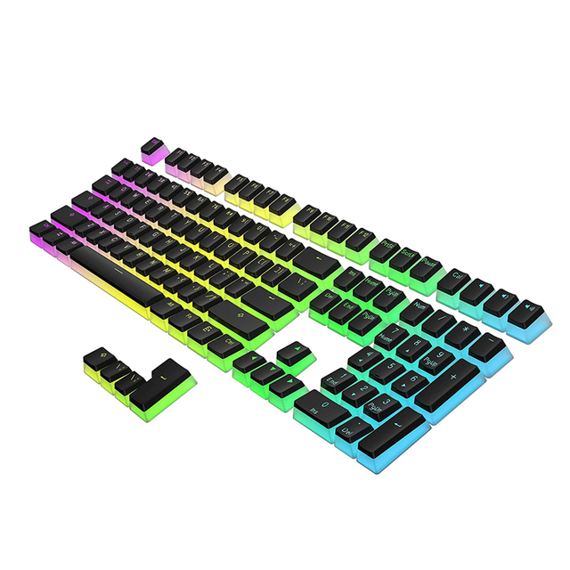 Factory Price 108-Key PBT Material Gaming Mechanical Keyboard with Pudding Keycap Keycaps