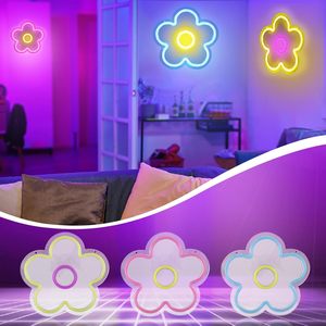 Flower Neon Sign LED dimmable USB powered ambient <b>light</b> store <b>window</b> decoration <b>light</b> street indicator <b>light</b> landscape <b>light</b> 5V - Product Image 6