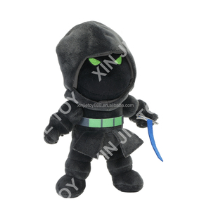 Peluche Jedi Nero con Lama Blu Personalizzabile, Giocattolo di <span class=keywords><strong>Darth</strong></span> Vader in Peluche, Vendita Calda - Product Image 2