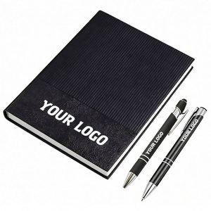 High-Quality Logo A5 <b>Diary</b> Soft Leather Splicing <b>Notebook</b> Suitable for Business School Meetings Custom Promotional Gifts - Product Image 1