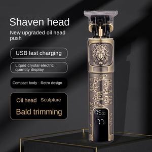 Nouvelle tondeuse à cheveux électrique pour homme, lame tranchante en acier inoxydable, rasoir de précision pour têtes chauves, ciseaux à cheveux métalliques - Product Image 6