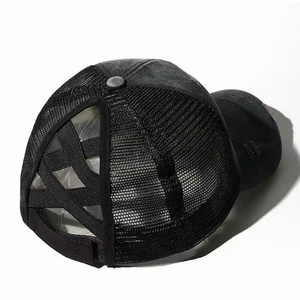 Custom Logo 6-Panel Polyester Mesh Trucker Hats Sporty Quick Dry Waterproof Snapback Cap Laser Cut Holes Perforated Flat Brim - Product Image 5