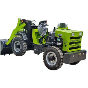 Traktor taman Mini kecil dengan pemuat depan <span class=keywords><strong>1000kg</strong></span> mesin pemuat artikulasi Weichai garansi 1 tahun pompa Gearbox Motor - Product Image 1