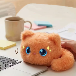 AI Curious <b>Cat</b> Cute Plush <b>Toy</b> <b>Interactive</b> Plush Bag Charm Emotional Healing Companion Supports AI Customization - Product Image 4