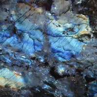 Dalle de granit bleu labradorite en marbre brésilien translucide fantaisie