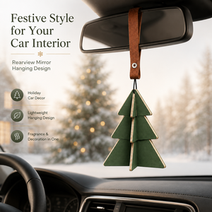 Diffuseur de parfum de <span class=keywords><strong>voiture</strong></span> en papier 3D minimaliste en forme de <span class=keywords><strong>sapin</strong></span> de Noël, de luxe, à suspendre au rétroviseur - Product Image 4