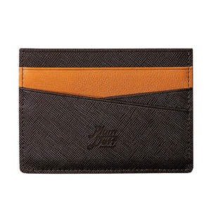 Korean Saffiano Genuine Leather MA2 <b>Slim</b> <b>Card</b> <b>Holder</b> Wallet Minimalist Business <b>Card</b> Case Ultra Thin Lightweight Pocket Design - Product Image 3