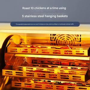 <span class=keywords><strong>Horno</strong></span> Eléctrico Industrial para Asar <span class=keywords><strong>Pollo</strong></span> y Pescado con Sistema de Rotación Automática, Equipo de Parrilla de Grado Comercial - Product Image 6