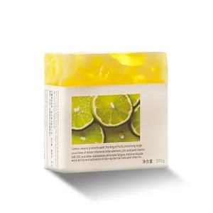 Savon de barre de citron de vitamine C de blanchiment de peau végétalienne naturelle d'OEM