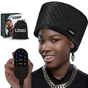 Custom Logo 10 Settings Electric Hair Heat Transfer Steaming Cap For Hair Treatment Hair Steamer Heating Cap