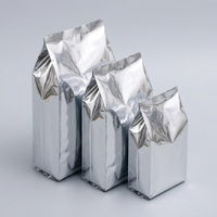 Bolsa de Fondo Cuadrado BOPP, Impresa en Offset, Reciclable, con Lámina Plateada Brillante, para Almacenamiento de Alimentos, Bolsa de Plástico para Leche