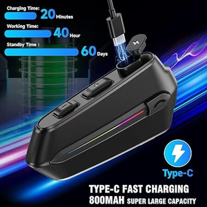 Casque de moto C5S avec accessoires, assistant vocal IA, étanche IP67, 40H de musique, connectivité Bluetooth pour 2 téléphones - Product Image 4