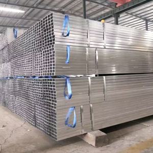 Tubería galvanizada de inmersión en caliente, tubo cuadrado rectangular de acero al carbono hueco, 20x40, 40x60, 80x80, SHS - Product Image 3
