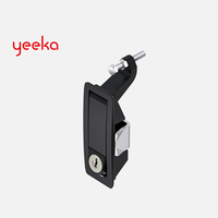 Loquet à levier de compression Yeeka 1242, finition thermolaquée ou chrome brillant, pour boîte à outils, camping-car et véhicule spécial, loquet de panneau de haute qualité