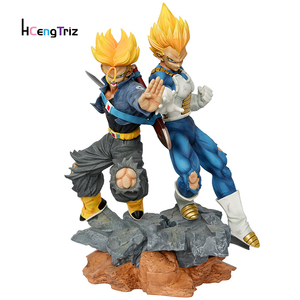 Vendita calda 31.5cm modello <span class=keywords><strong>binario</strong></span> Vegeta padre figlio Anime Action Figure artigianato in PVC vuoto serie di risonanza mondiale drago - Product Image 1