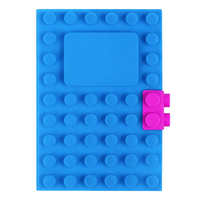 Carnet à couverture rigide en silicone personnalisable, cadeau créatif en blocs de construction A5/A6