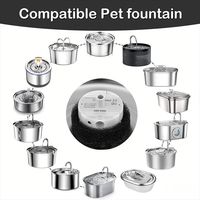 Pompe à eau pour fontaine à chat USB 5V DC, pompe submersible en ABS cylindrique, pièce de rechange pour distributeur d'eau pour animaux de compagnie