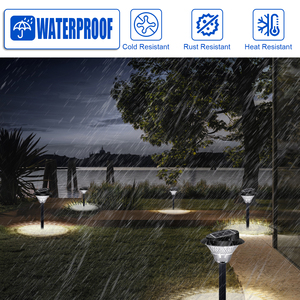 Lampe de jardin LED extérieure durable Panneau <span class=keywords><strong>solaire</strong></span> alimenté par batterie avec lumière blanche chaude Corps en plastique résistant aux intempéries - Product Image 5