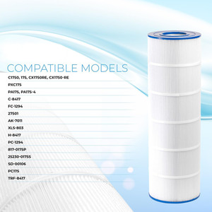 Berman Filter <b>Pool</b> Filter Cartridge TRF-9410 C1750 Compatible <b>For</b> Swimming <b>Pool</b> Filtration System - Product Image 2