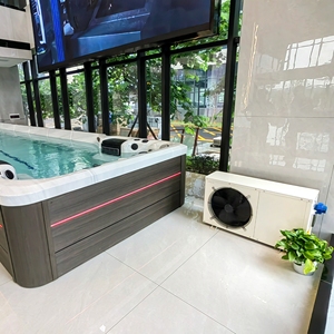 Pompe à chaleur pour spa Sunrans à prix avantageux, multifonctionnelle, WIFI, à courant continu, avec réfrigérant écologique, en vente - Product Image 5