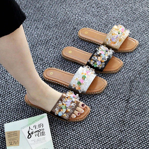 Fashionable Summer Luxurious New Design Open-toe Wholesale Flat Durable <b>Outdoor</b> Women's Sandals <b>slippers</b> Wear-resistant Sandals - Product Image 1