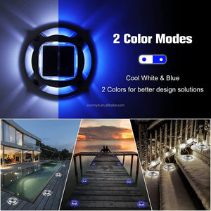 Aluminio IP67 Durable Solar Deck Light Impermeable Decoración al aire libre <span class=keywords><strong>para</strong></span> jardín patio trasero Acera Marker Dock light - Product Image 5